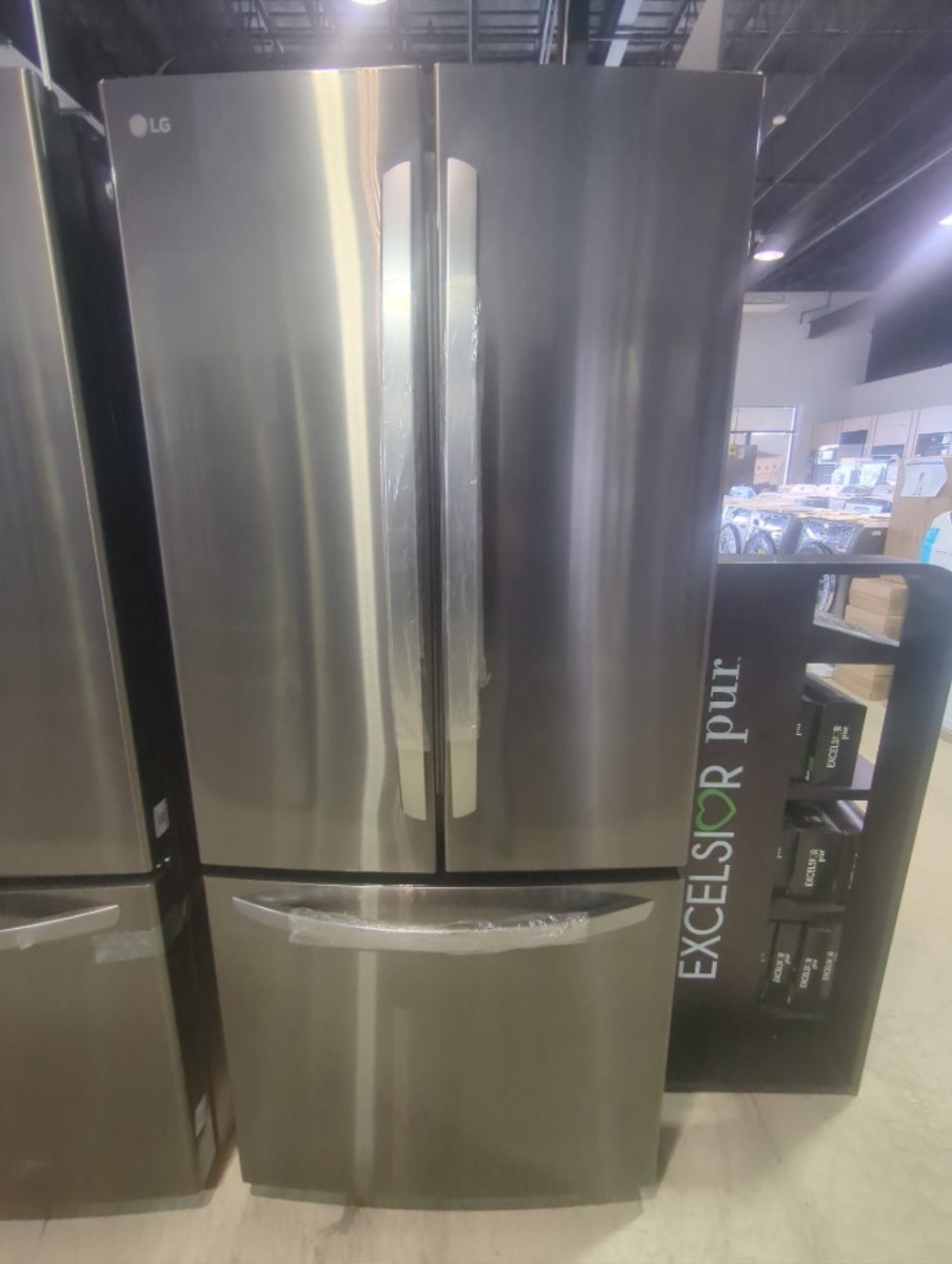 LRFNS2200D - REFRIGERATORS - LG - French 3-Door - Black Stainless - Open Box - BonPrix Électroménagers
