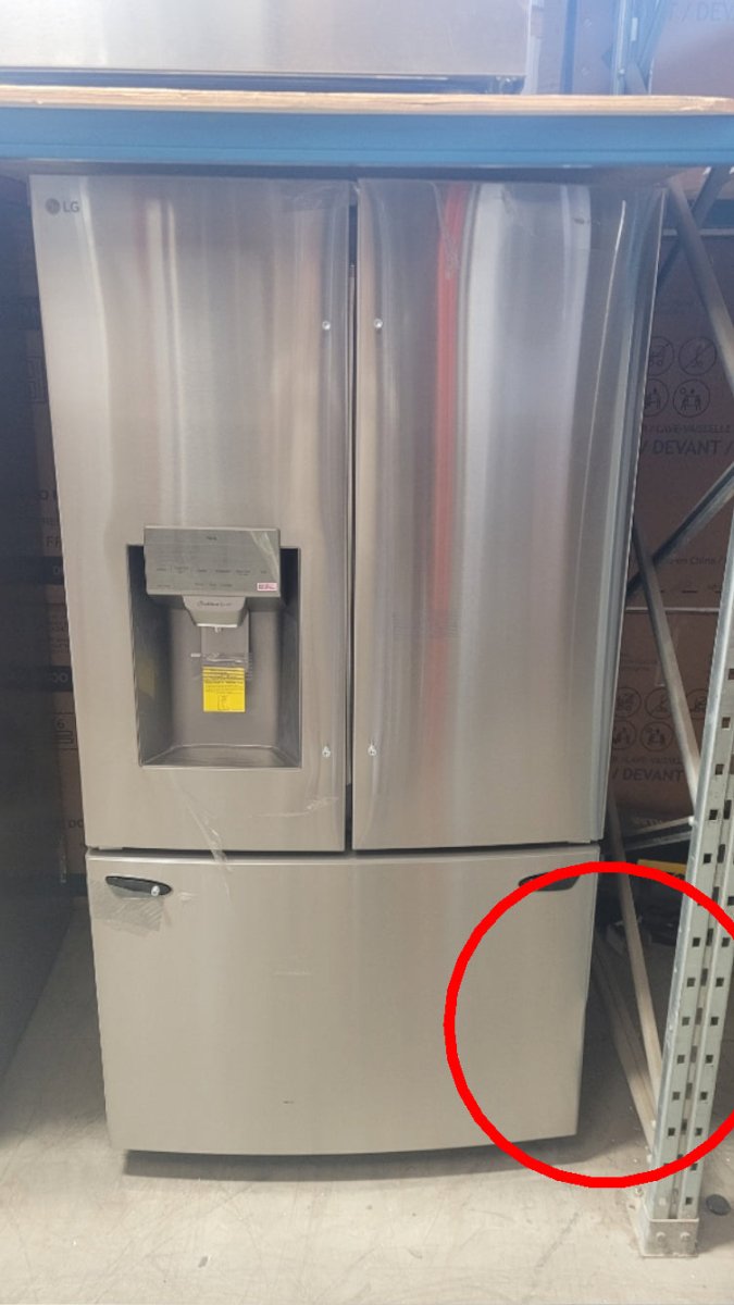 LRFS28XBS - REFRIGERATORS - LG - French 3 - Door - Stainless Steel - Open Box - BonPrix Électroménagers