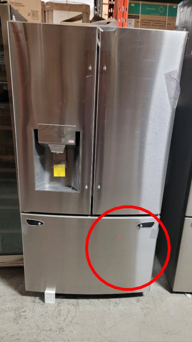 LRFS28XBS - REFRIGERATORS - LG - French 3 - Door - Stainless Steel - Open Box - BonPrix Électroménagers