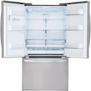 LRFS28XBS - REFRIGERATORS - LG - French 3 - Door - Stainless Steel - Open Box - BonPrix Électroménagers