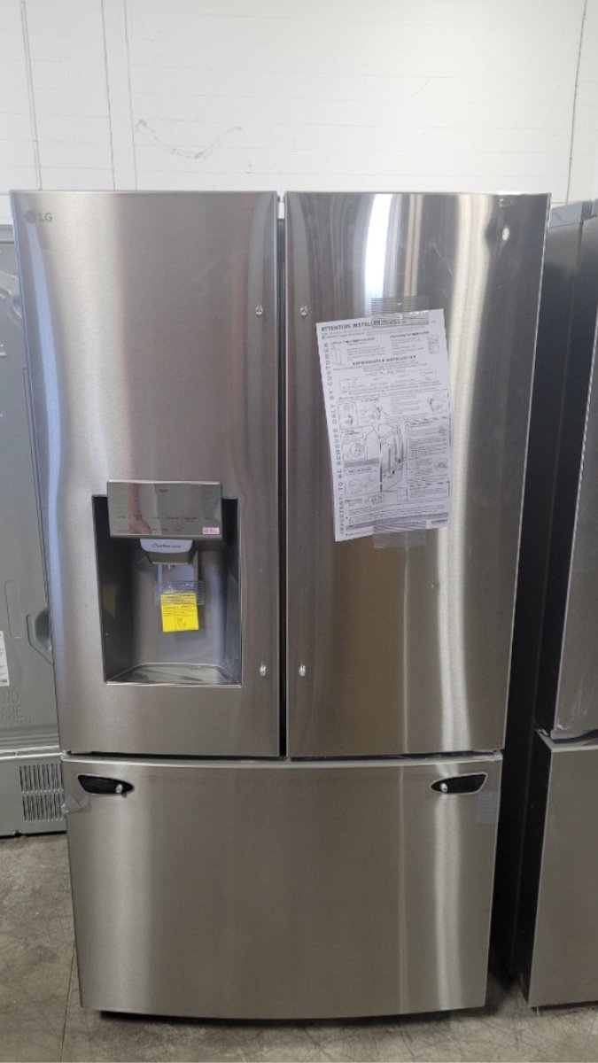 LRFS28XBS - REFRIGERATORS - LG - French 3 - Door - Stainless Steel - Open Box - BonPrix Électroménagers