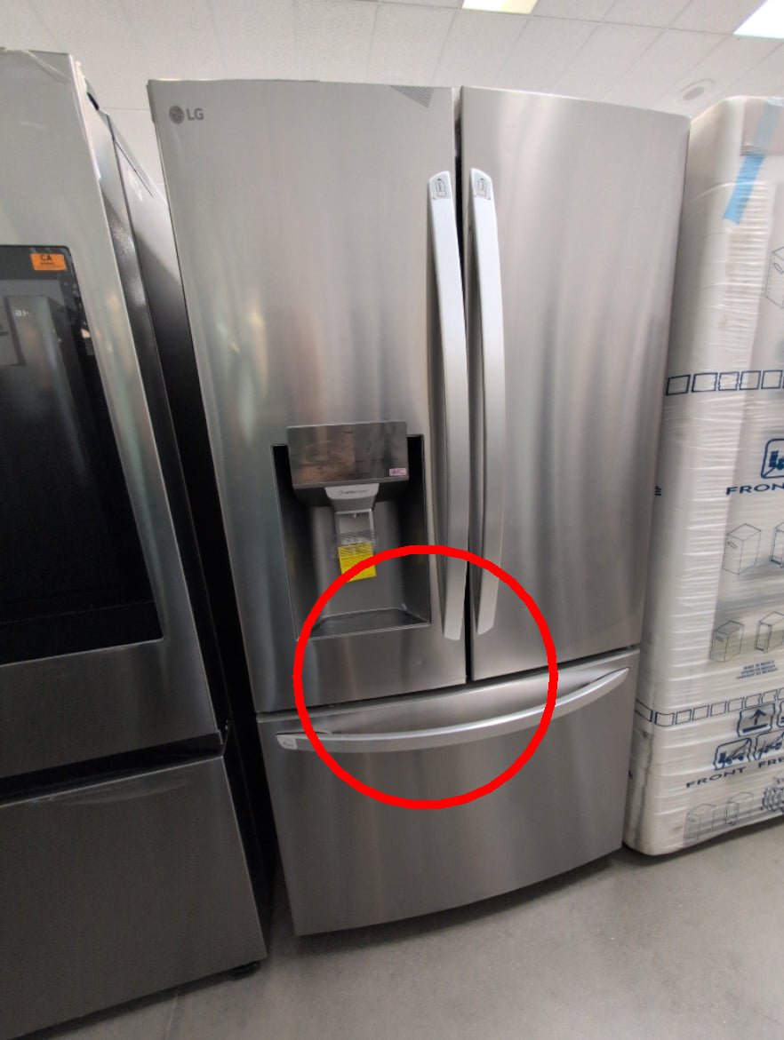 LRFS28XBS - REFRIGERATORS - LG - French 3 - Door - Stainless Steel - Open Box - BonPrix Électroménagers