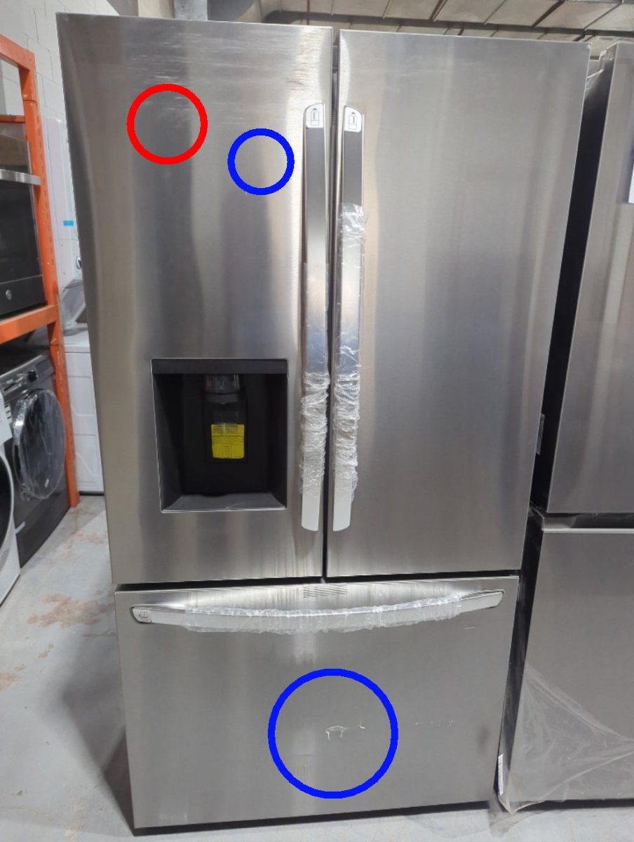 LRFXS3106S - REFRIGERATORS - LG - French 3 - Door - Stainless Steel - Open Box - BonPrix Électroménagers