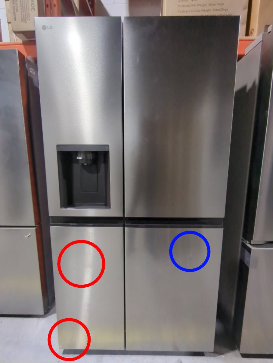 LS29S3230V - REFRIGERATORS - LG - Side by side - Platinum - Open Box - BonPrix Électroménagers