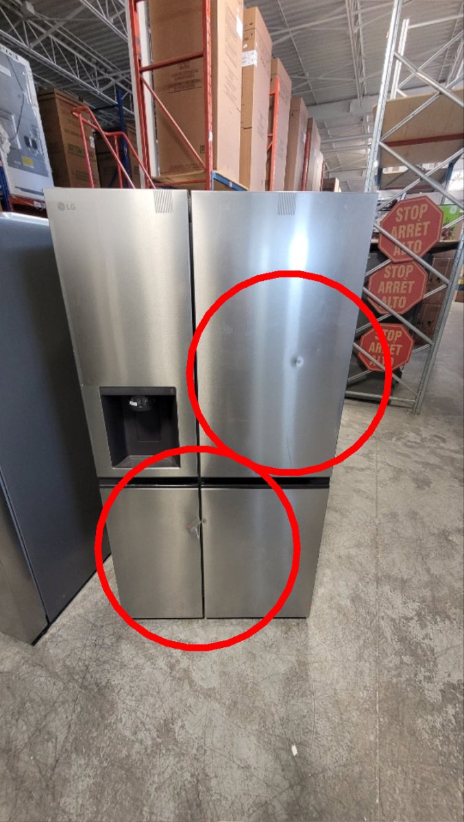 LS29S3230V - REFRIGERATORS - LG - Side by side - Platinum - Open Box - BonPrix Électroménagers