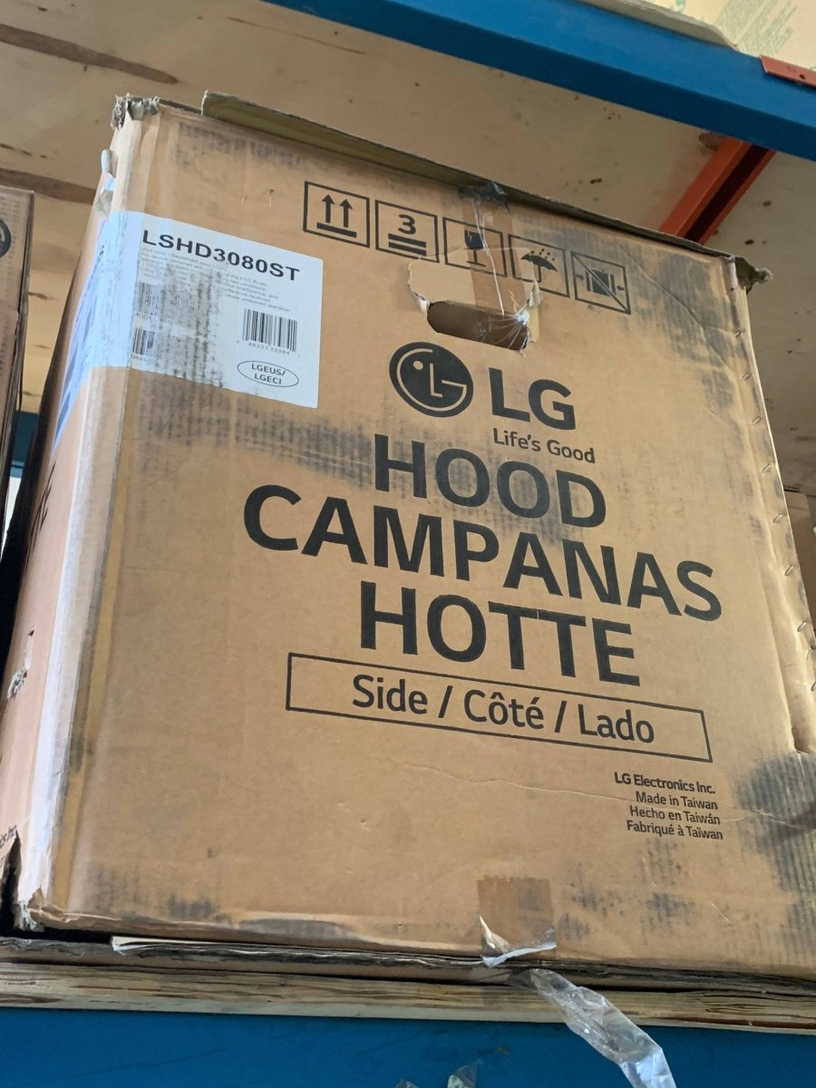 LSHD3080ST - VENTILATION - LG - Range Hoods - Stainless Steel - Open Box - BonPrix Électroménagers