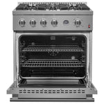 Marco 30-inch Gas Range Stainless Steel, 4 Burners 37,000 BTU, 4.32 cu.ft. Convection Oven - BonPrix Électroménagers