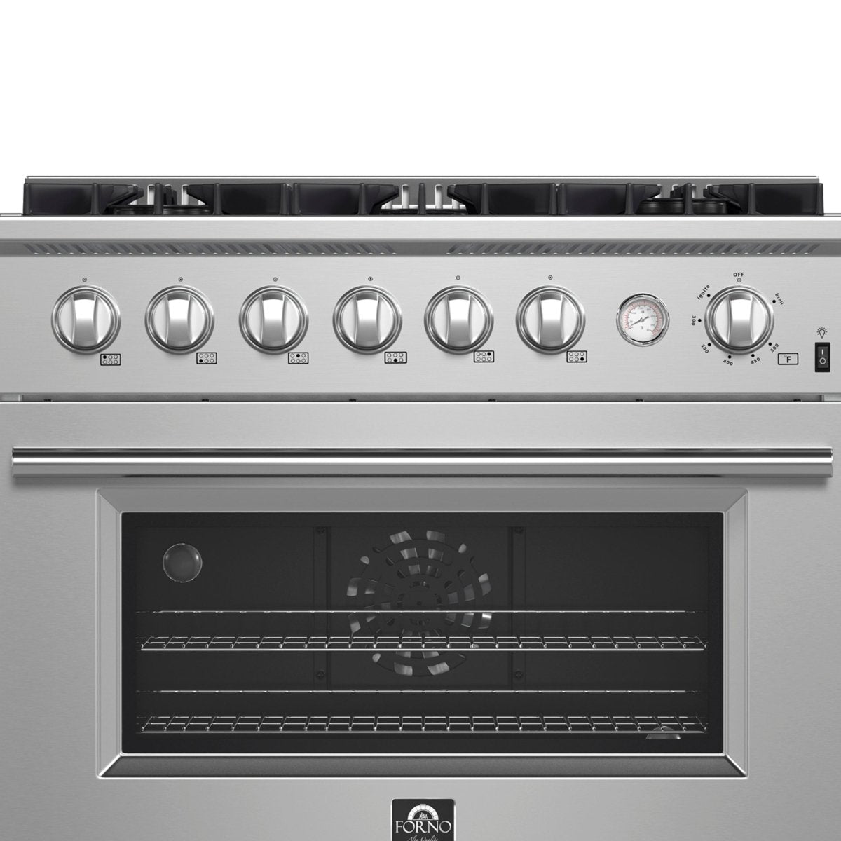 Marco 36-Inch Gas Range Stainless Steel, 6 Burners 67,000 BTU, 5.36 cu.ft. Convection Oven - BonPrix Électroménagers