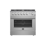 Marco 36-Inch Gas Range Stainless Steel, 6 Burners 67,000 BTU, 5.36 cu.ft. Convection Oven - BonPrix Électroménagers