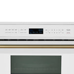 Oliena Espresso White 30 Inch 1750 Watt Compact Oven & 1000 Watt Microwave, 1.6 cu. ft. - BonPrix Électroménagers