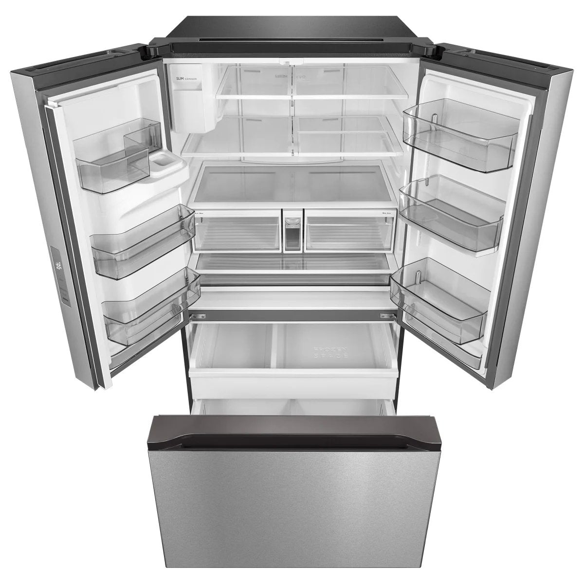MRF29D2AST - RÉFRIGÉRATEURS - Midea -  Trois Portes Avec Porte â Deux Battants - Acier inoxydable - Boîte Ouverte