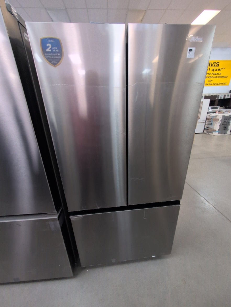 MRF23I7AST - REFRIGERATORS - Midea - French 3-Door - Stainless Steel - Open Box - BonPrix Électroménagers