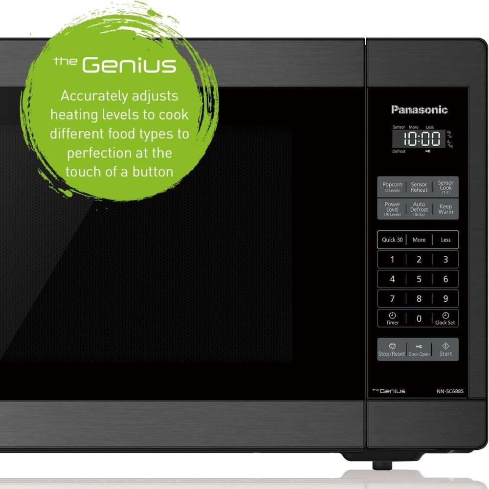 NNSC688SC - MICROWAVES OVENS - Panasonic - Countertop - Black Stainless - Open Box - BonPrix Électroménagers