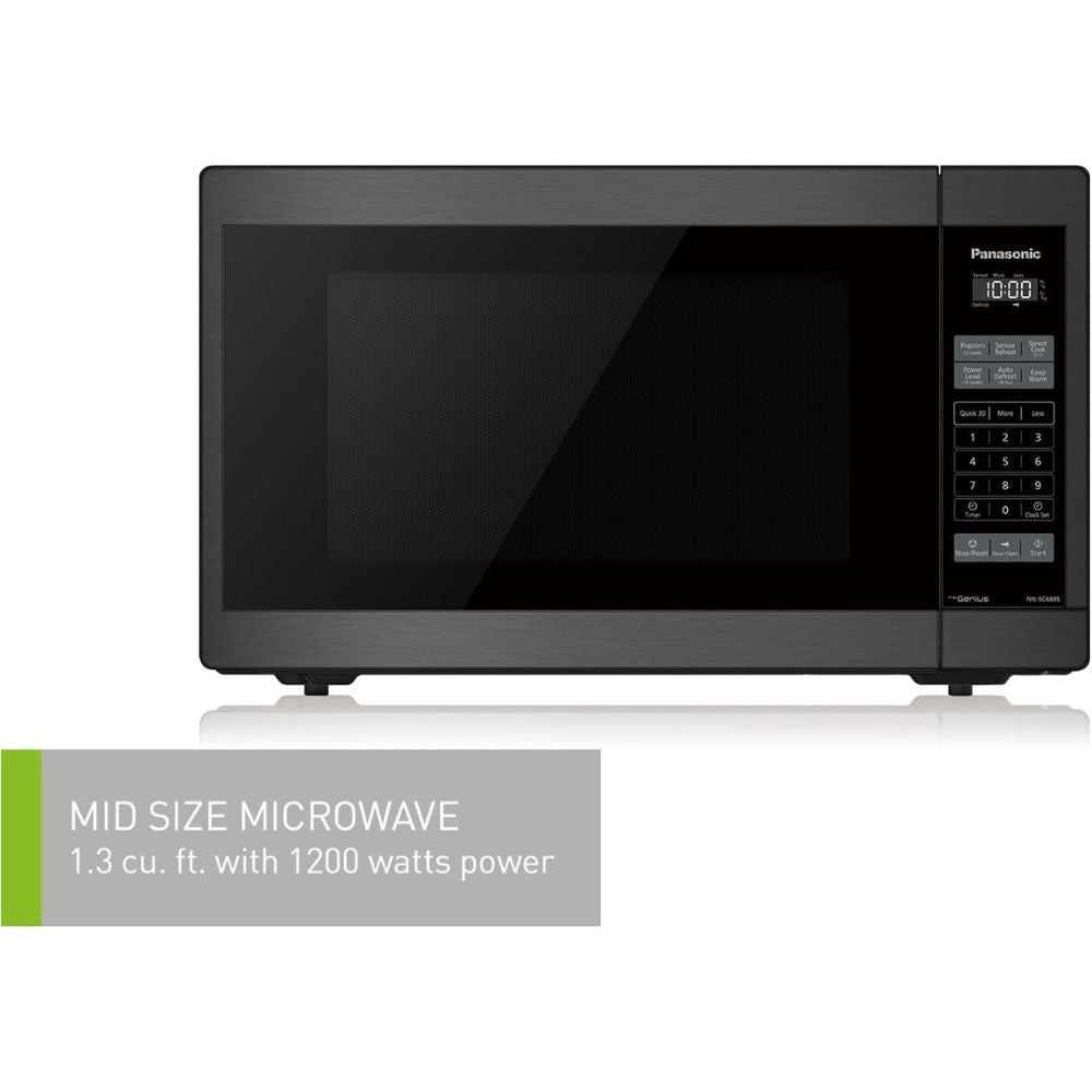 NNSC688SC - MICROWAVES OVENS - Panasonic - Countertop - Black Stainless - Open Box - BonPrix Électroménagers