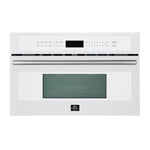 Oliena Espresso White 30 Inch 1750 Watt Compact Oven & 1000 Watt Microwave, 1.6 cu. ft. - BonPrix Électroménagers