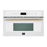 Oliena Espresso White 30 Inch 1750 Watt Compact Oven & 1000 Watt Microwave, 1.6 cu. ft. - BonPrix Électroménagers