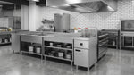 Forno Commerciale Natural Gas Deep Fryer, 3 Burners 90,000 BTU, 40 lbs, Millivolt Control
