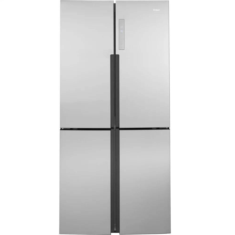 QHE16HYPFS - REFRIGERATORS - Haier - French 4 - Door - Stainless Steel - Open Box - BonPrix Électroménagers