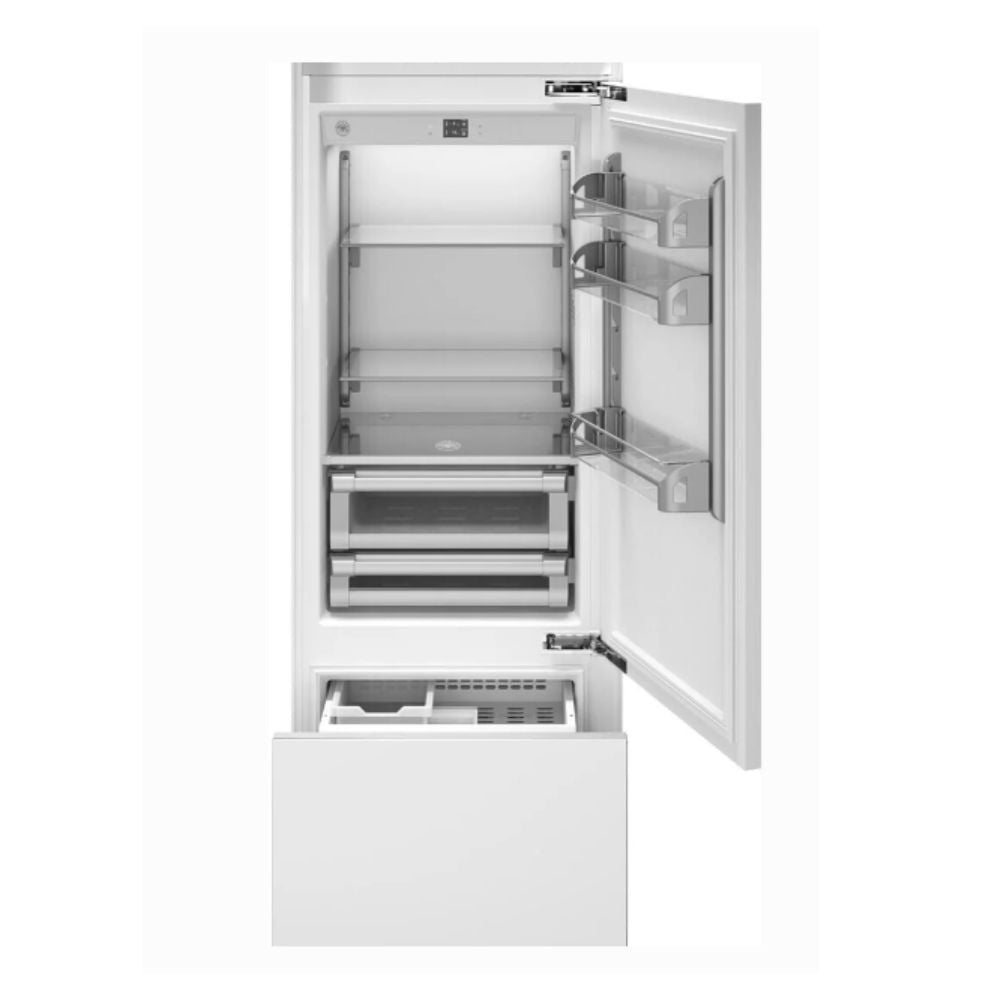 REF30BMBIPRT - REFRIGERATORS - Bertazzoni - Bottom Freezer - Panel Ready - Open Box - BonPrix Électroménagers