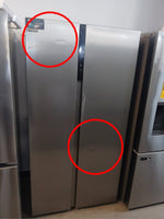 RS19A2CSD - REFRIGERATORS - Hisense - Side by side - Titanium - Open Box - BonPrix Électroménagers