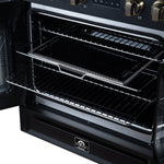 Torino French Door 30 Inch Induction Range with Air Fryer, Air Sous Vide & True Convection, Dual Broiler, Black - BonPrix Électroménagers