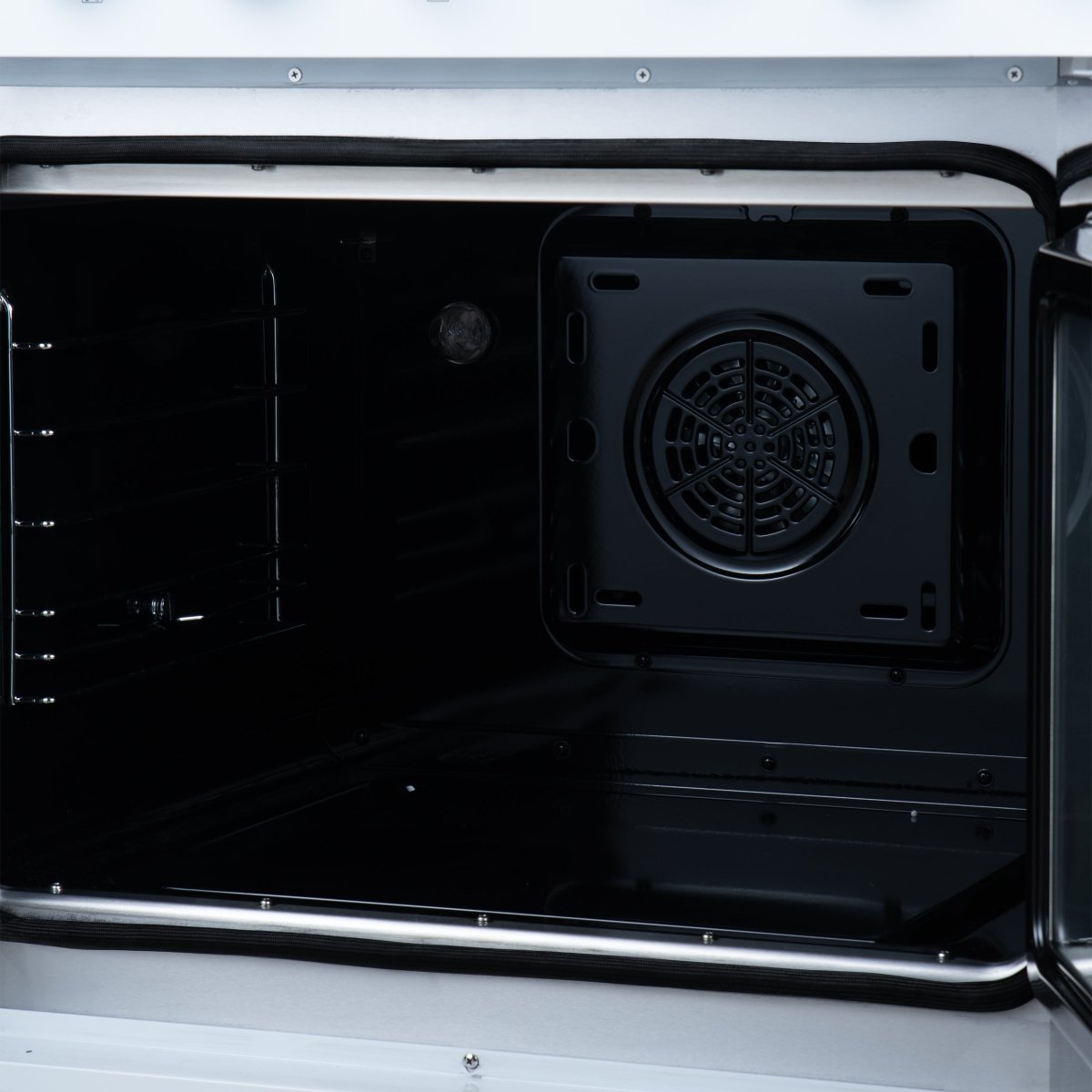 Torino French Door 30 Inch Induction Range with Air Fryer, Air Sous Vide & True Convection, Dual Broiler, White - BonPrix Électroménagers
