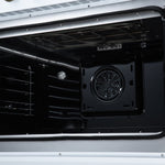 Torino French Door 36 Inch Induction Range with Air Fryer, Air Sous Vide & True Convection, Dual Broiler, White - BonPrix Électroménagers