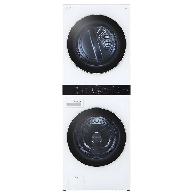 WKEX200HWA - LAUNDRY CENTERS - LG - Stacked Washer/Dryer - Electric - White - Open Box - BonPrix Électroménagers