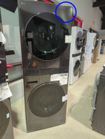 WKEX300HBA - LAUNDRY CENTERS - LG - Stacked Washer/Dryer - Electric - Black Stainless Steel - Open Box - BonPrix Électroménagers