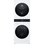 WKHC152HWA - LAUNDRY CENTERS - LG - Stacked Washer/Dryer - Electric - White - Open Box - BonPrix Électroménagers