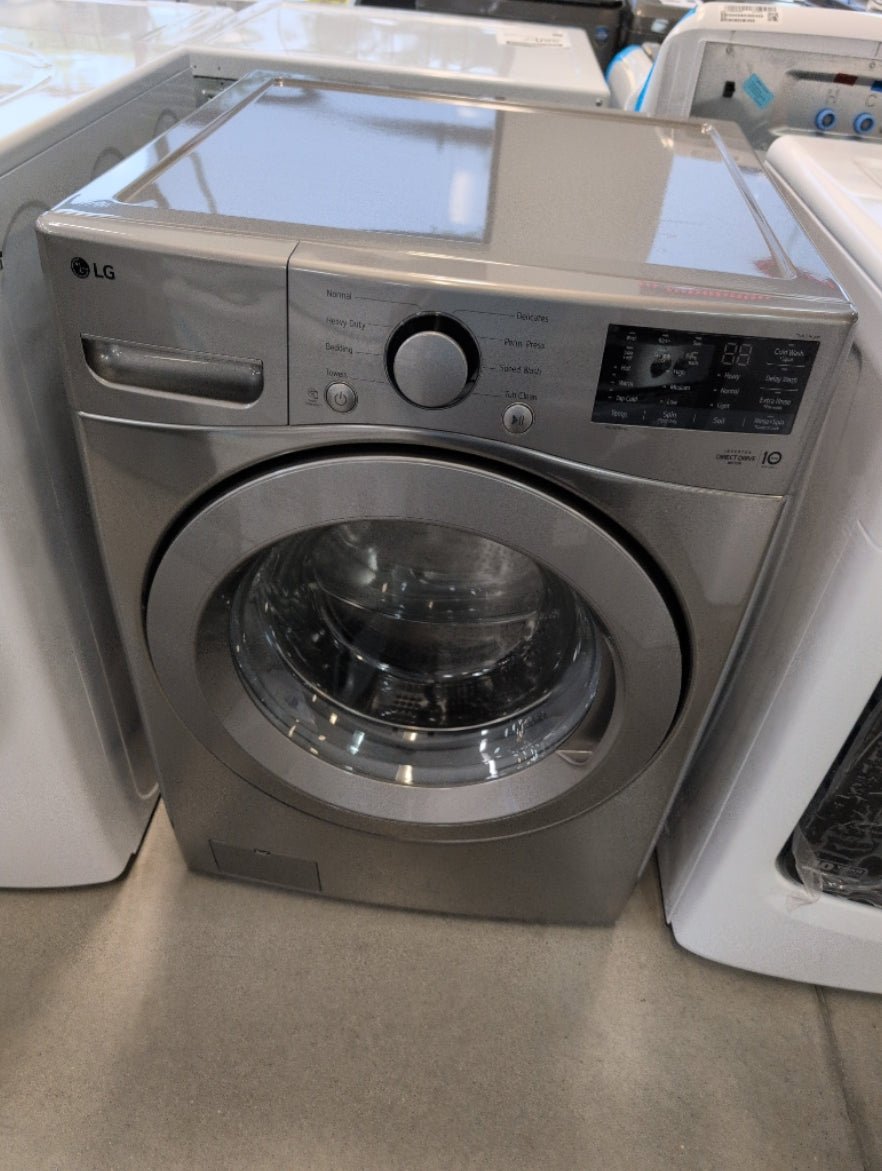 WM3400CV - WASHERS - LG - Front Loading - Graphite Steel - Open Box - BonPrix Électroménagers