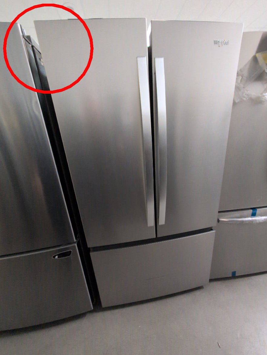 WRFF3336SZ - REFRIGERATORS - Whirlpool - French 3-Door - Stainless Steel - Open Box - BonPrix Électroménagers