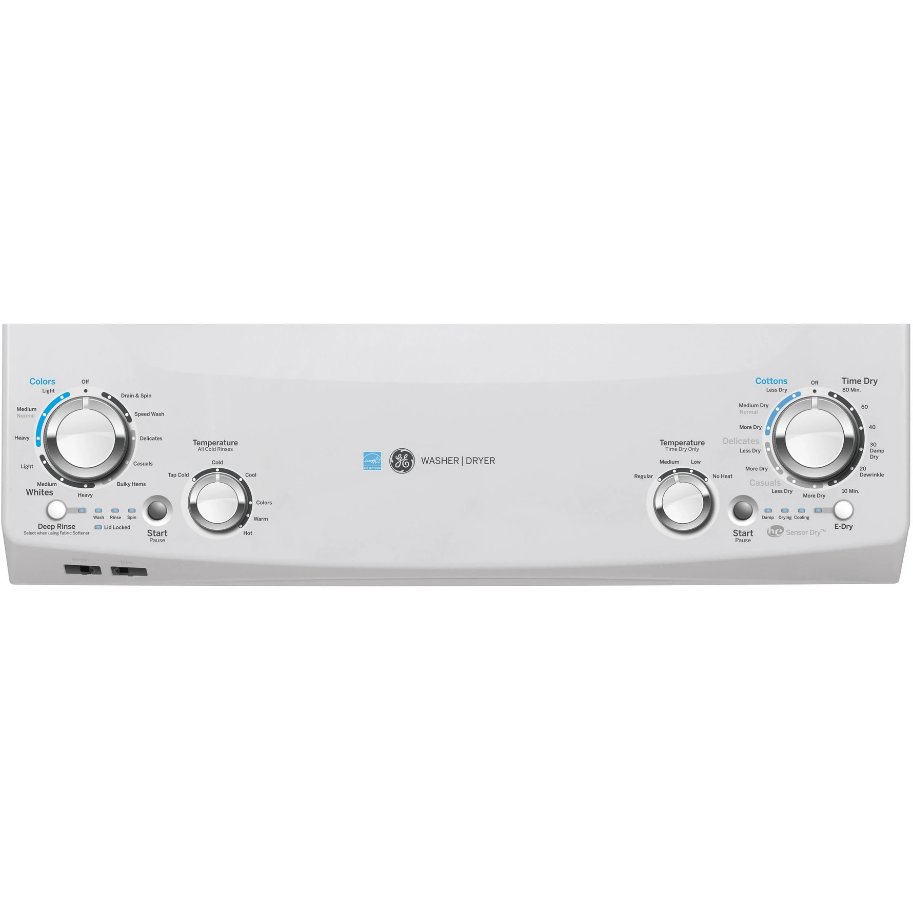 GUD27EEMNWW - LAUNDRY CENTERS - GE - Stacked Washer/Dryer - White - Open Box - LAUNDRY CENTERS - BonPrix Électroménagers