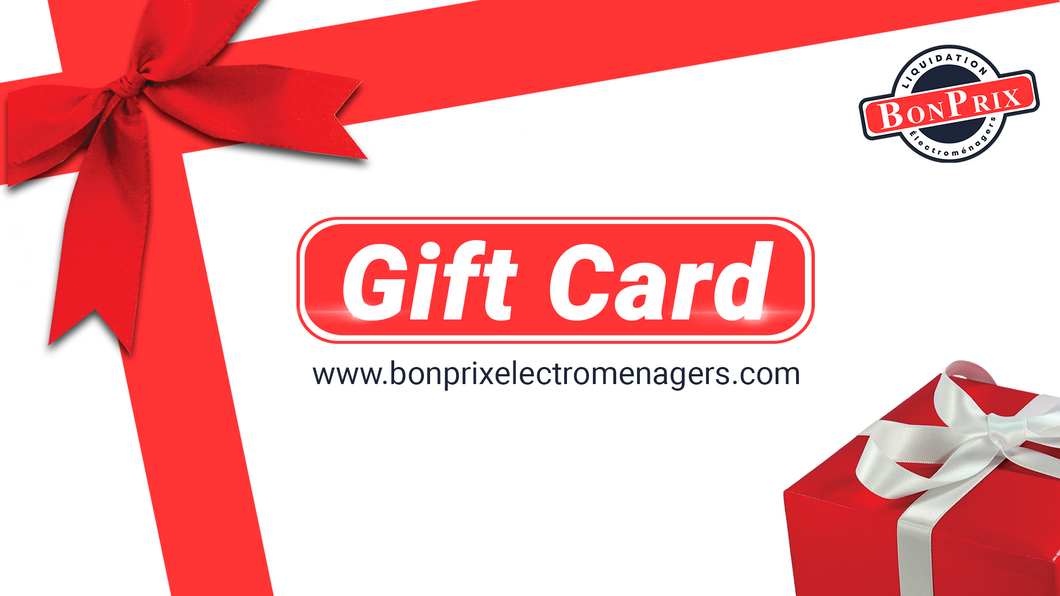 Gift Card -  - BonPrix Électroménagers