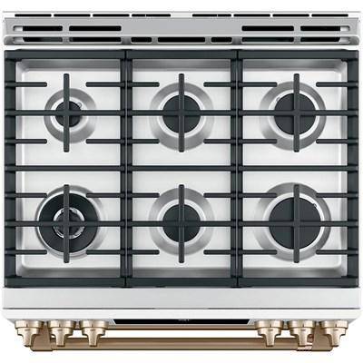 CCGS750P4MW2 - RANGES - Café - Gas - White - Open Box - BonPrix Électroménagers