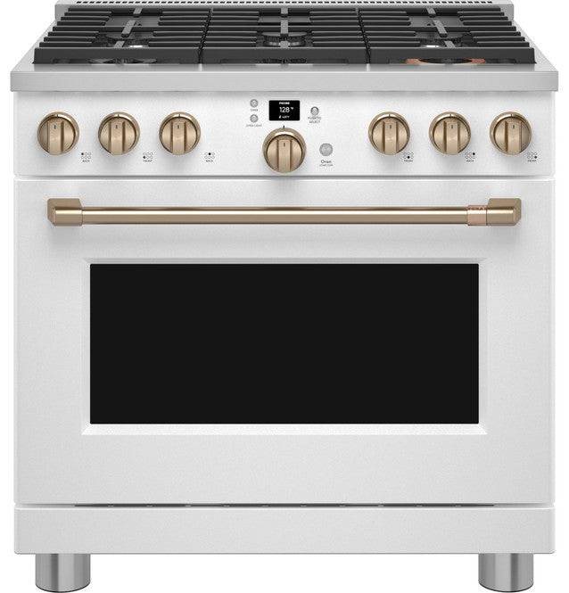 CGY366P4TW2 - RANGES - Café - Gas - White - Open Box - BonPrix Électroménagers