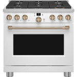 CGY366P4TW2 - RANGES - Café - Gas - White - Open Box - BonPrix Électroménagers