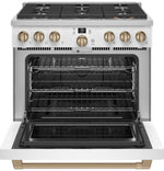 CGY366P4TW2 - RANGES - Café - Gas - White - Open Box - BonPrix Électroménagers