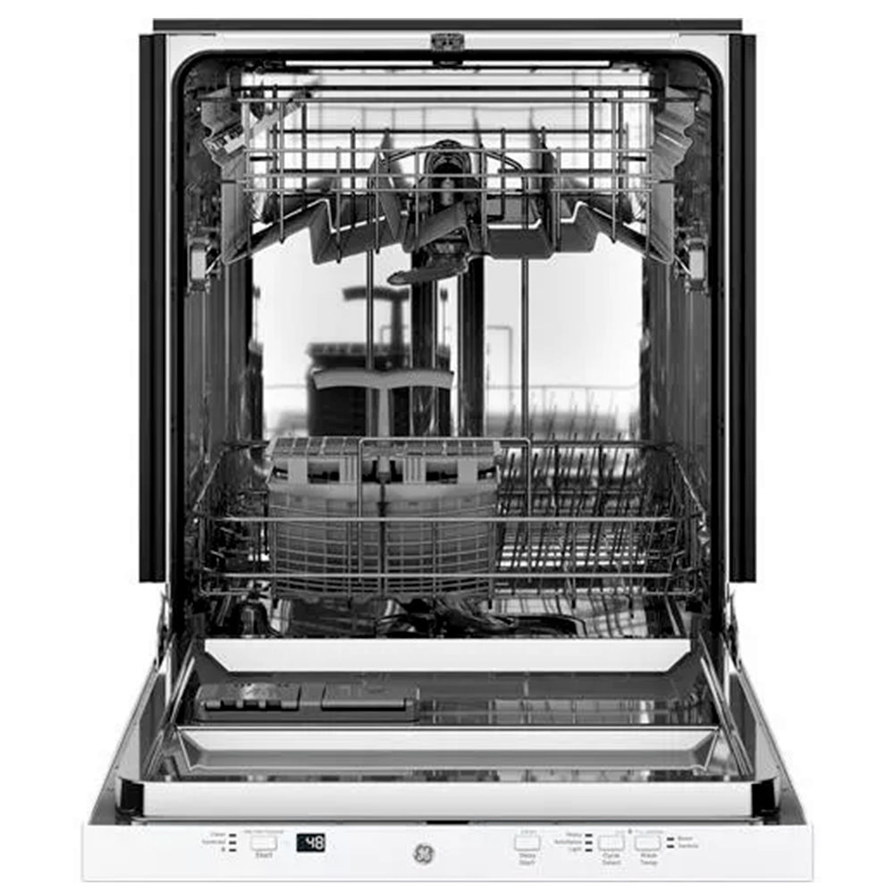 GDT225SGLWW - DISHWASHERS - GE - Front Controls - White - Open Box - BonPrix Électroménagers