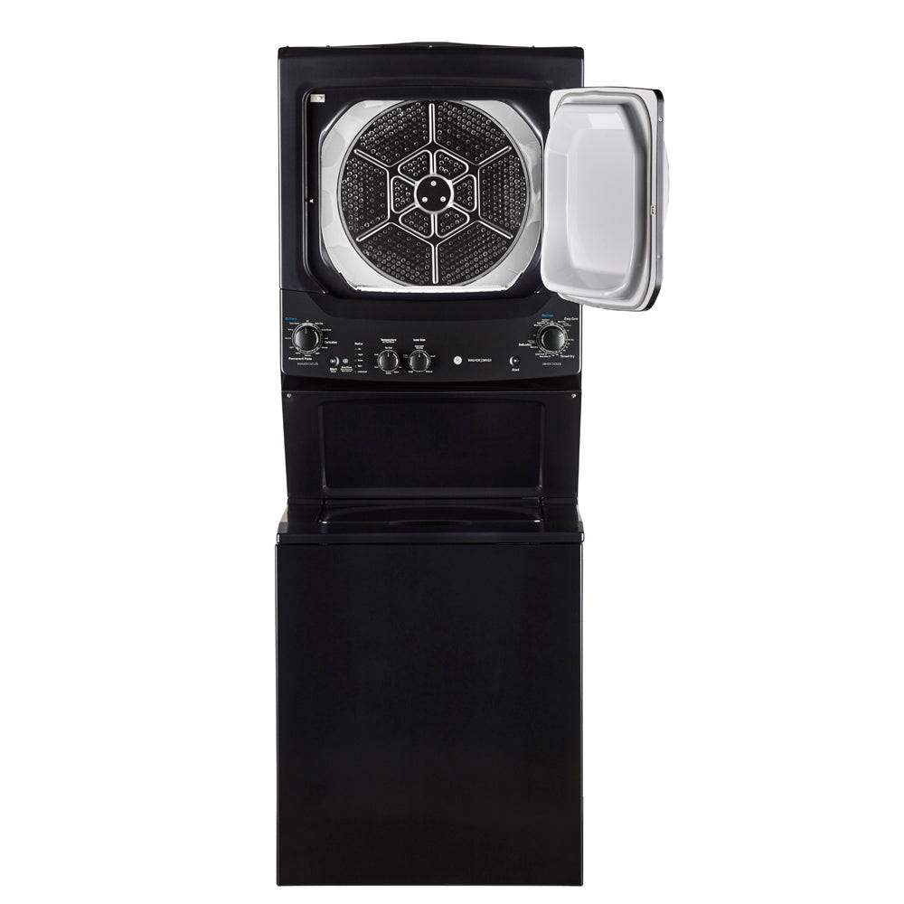 GUD37ESMMDG - LAUNDRY CENTERS - GE - Stacked Washer/Dryer - Electric - Grey - Open Box - BonPrix Électroménagers