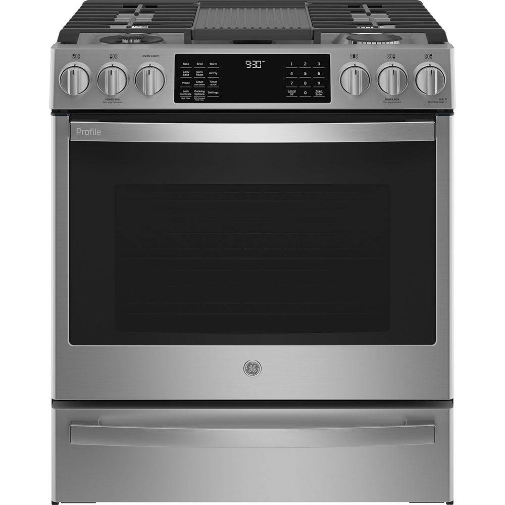 PC2S930YPFS - RANGES - GE Profile - Dual Fuel - Stainless Steel - Open Box - BonPrix Électroménagers