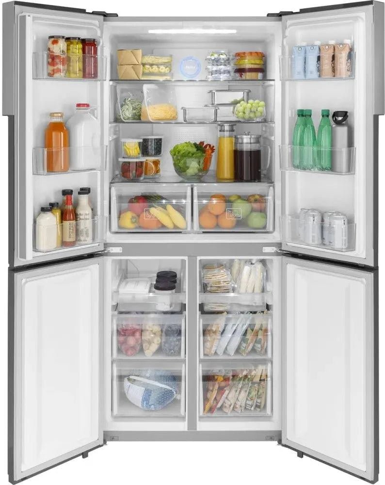 QHE16HYPFS - REFRIGERATORS - Haier - French 4 - Door - Stainless Steel - Open Box - BonPrix Électroménagers